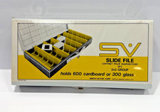 Smith Victor SV Slide File Metal Case 600 Cardboard or 300 Glass New Old Stock