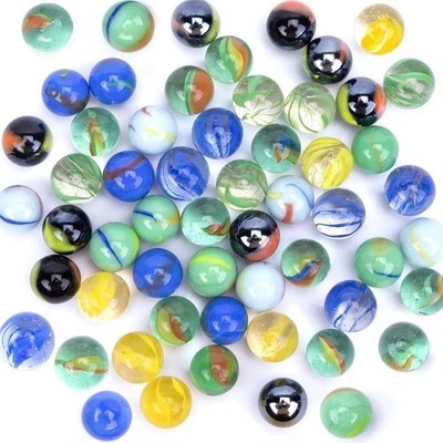 78 Stück Glasmurmeln 15mm Bunte Murmeln mit Einzigartigen Mustern Perfekt für