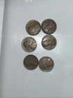 Lot of 6 - 1911-D Lincoln Wheat Cent Penny Semi Key Date US Coin 1