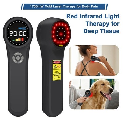 Cold Laser Therapy Device 1760mW For Human/Pets Pain Relief Physiotherapy