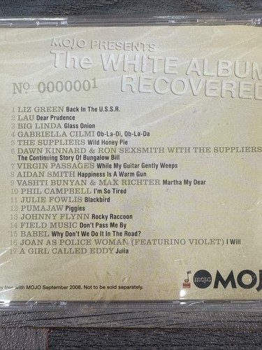 MOJO - THE WHITE ALBUM RECOVERED - NUMBERS 1 - 2008 - CD Brand New Sealed - Picture 6 of 6