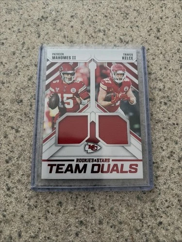 2025 Rookies & Stars - Team Duals Patch - Patrick Mahomes & Travis Kelce #TD-KC