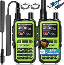 Digital Handheld Radio Scanner Fire Police VHF FM EMS Ham 2 Way Transceiver Dual