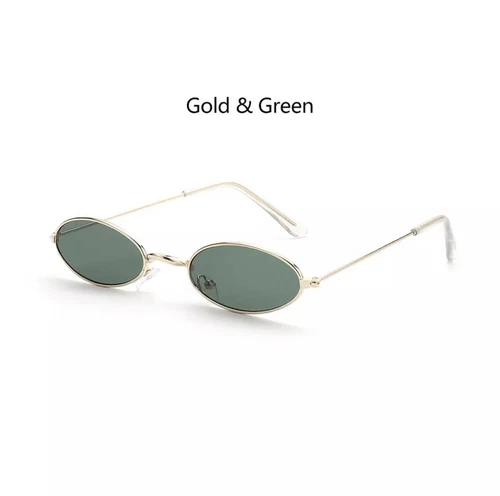 Fashion Retro Small Oval Sunglasses Vintage Shades Sun Glasses Men Women - Picture 9 of 20