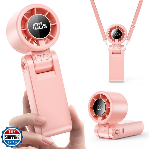 Portable Handheld Turbo Fan, 100 Gear Wind, Battery Operated, 3 IN 1 Hand Fan