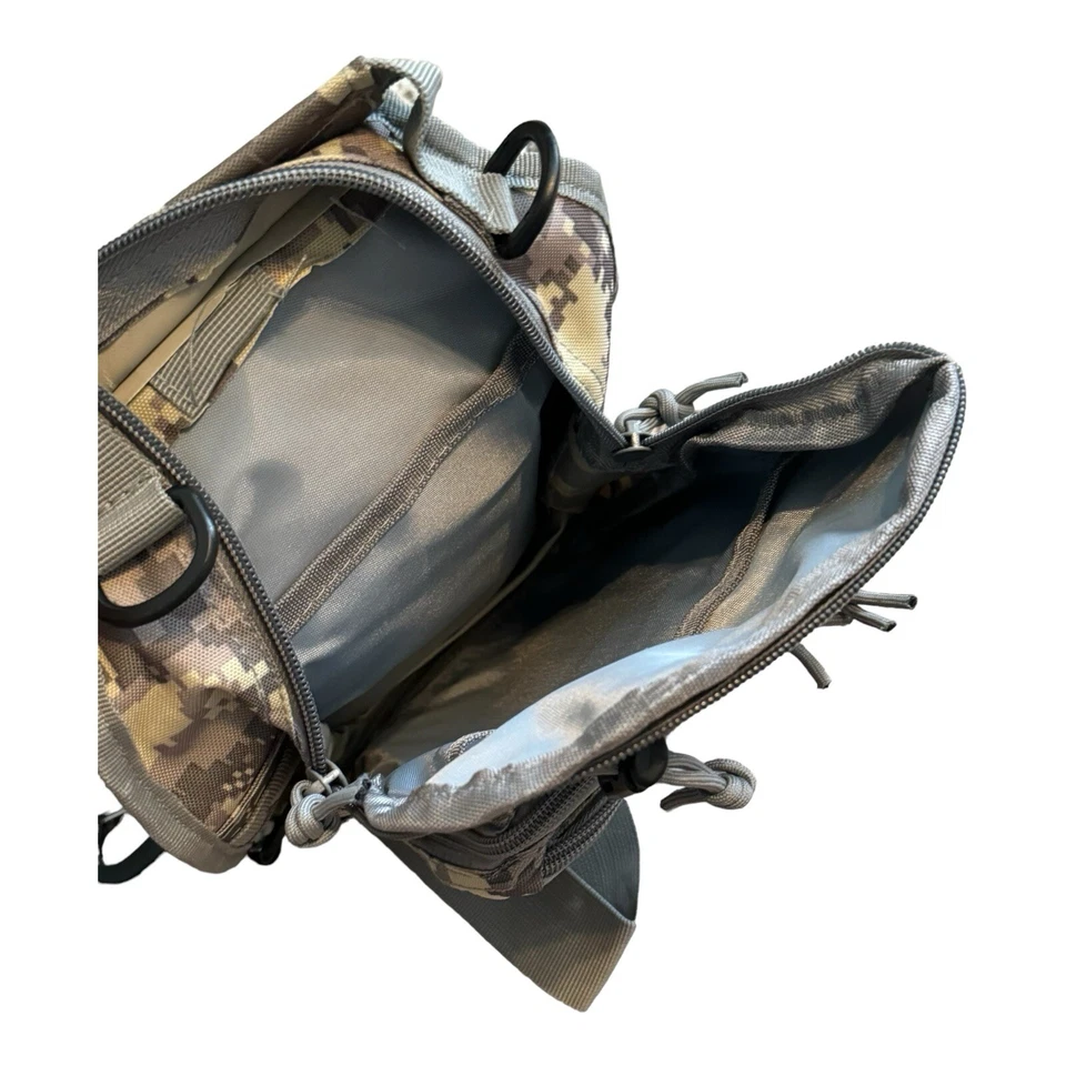 Men's Chest Bag Lightweight Durable Dustproof Waterproof Camo Large Capacity - Image 3 of 3