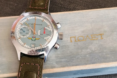 POLJOT Sturmanskie Vintage Okean 3133 Chronograph Mechanische Herrenuhr
