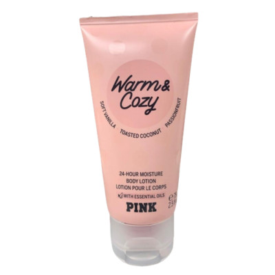 VICTORIA S SECRET PINK WARM & COZY FRAGRANCE BODY LOTION CREAM 2.5 oz New