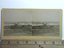 Hampton Beach New Hampshire Stereoview AP Munger Antique c1872 Y20226