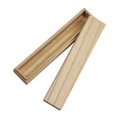 Pencil for Case Rectangular Jewelry Box Pen Holder Craft Wooden