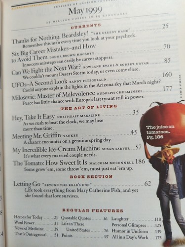 Vintage Readers Digest May 1999 Drama Adventure Mind Body Mary Catherine Fish - Picture 18 of 18