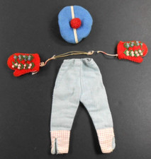 1950 Cosmopolitan Miss Ginger 10.5 Mixed Lot 3 Blue Hat Jean Pants Clone Gloves