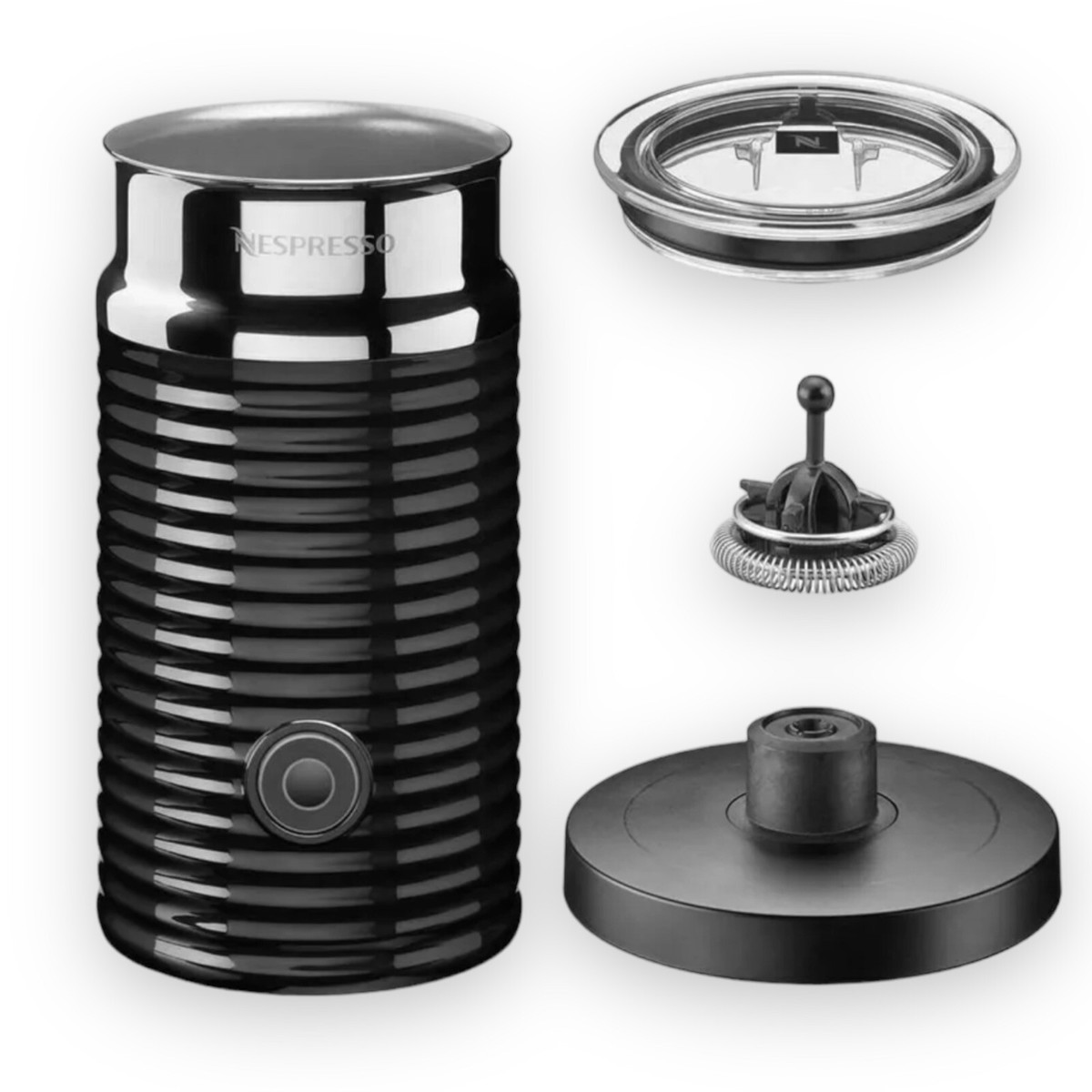 NESPRESSO AEROCCINO3 BLACK MILK FROTHER 3594-US-BK NEW OPEN BOX