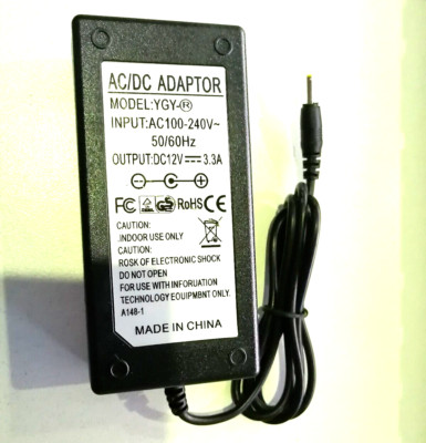 Replacement AC/DC ADAPTOR YGY-R DC 12V 3.3A ( smaller yellow tip) | eBay