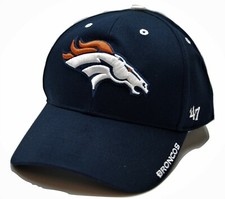 '47 Denver Broncos NFL Navy Blue Frost MVP Adjustable Cap Hat