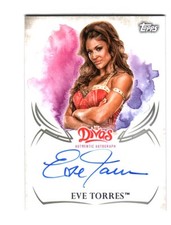 WWE Eve Torres 2015 Topps Undisputed Divas Authentic On Card Autograph