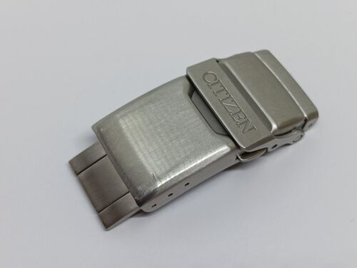 Genuine Citizen Eco-Drive Double Locking Foldover Stainless Steel CLASP - 18 mm - Picture 3 of 12