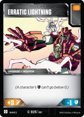 Transformers TCG: Erratic Lightning [Moderately Played] from set Wave 2 Rise of 