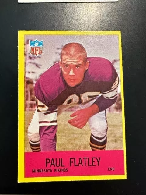 1967 Philadelphia - #101 Paul Flatley (RC) Minnesota Vikings Football No Creases