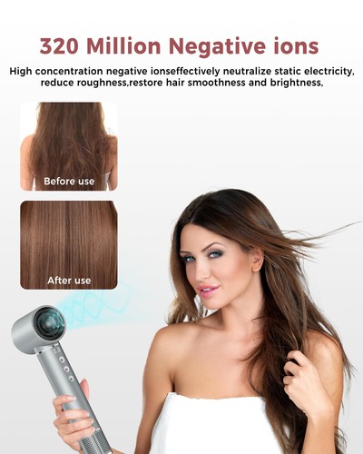 Air Styler Hairstyler, Rundbürstenföhn Warmluftbürste, Haarstyler mit Aufsätze - Bild 42 von 60