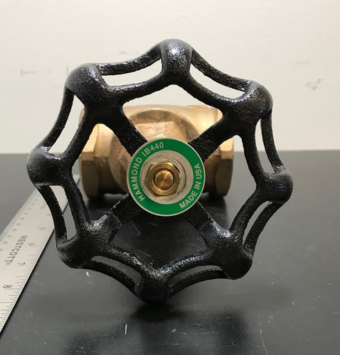 Nuevo globo de bronce/válvula de puerta Hammond de 2 pulgadas (modelo # IB440 125SWP-200WOG) - Imagen 5 de 8
