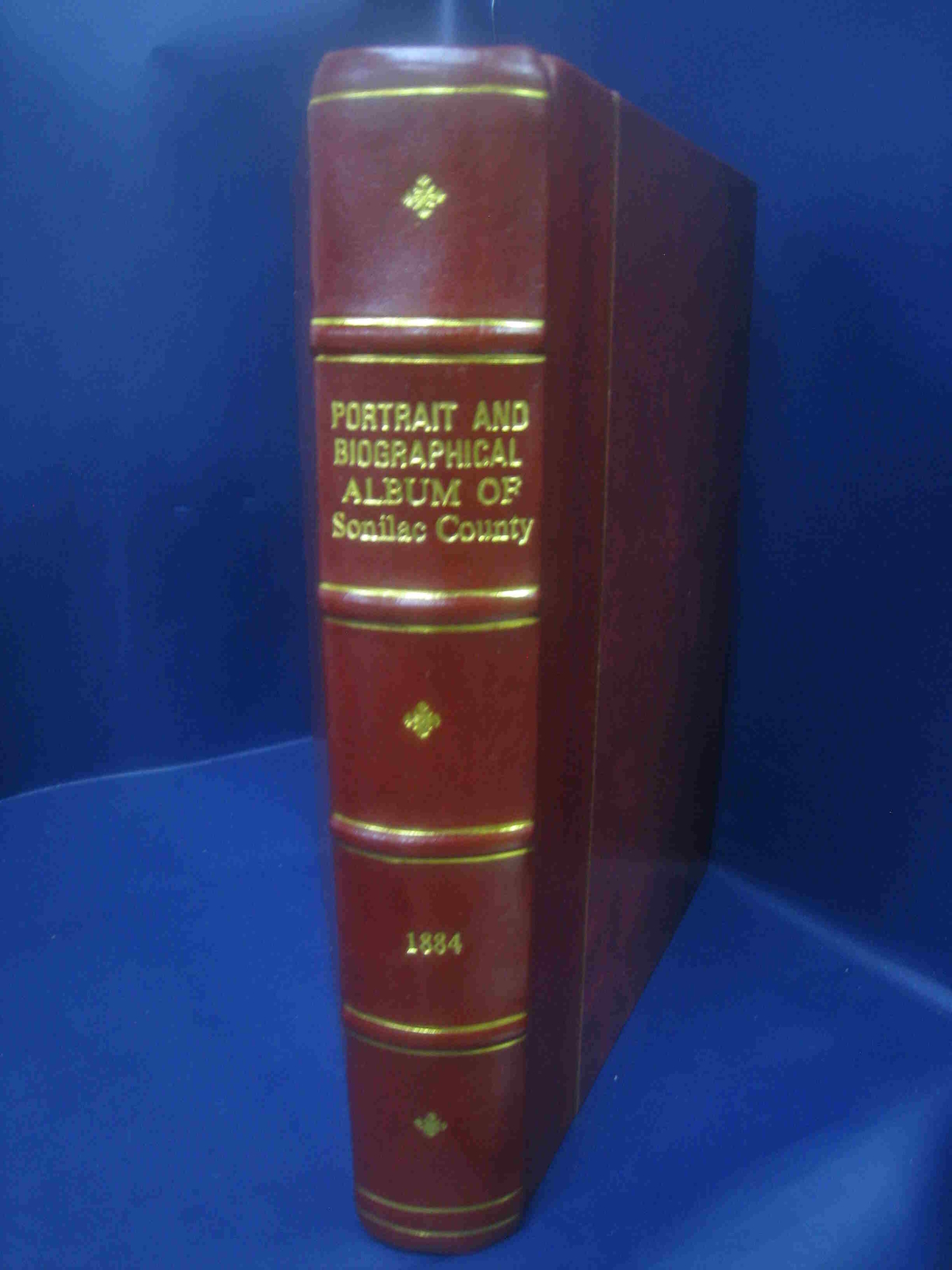 Leather Bound 1884 Portrait and Biographical Album of Sanilac County