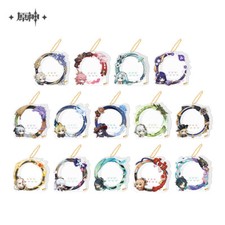 miHoYo Genshin Impact Keychain Badge Cover Official Acryl Keyring Goods Original