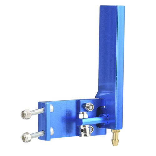 Timón de aluminio (azul 95 mm) con entrada de pastilla de agua para carreras de radiocontrol eléctrico - Imagen 7 de 11