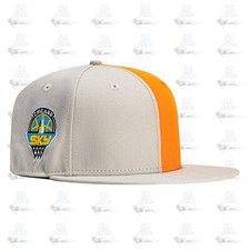 New Era Chicago Sky WNBA Stone Light Orange Gray 59Fifty 5950 Patch Fitted Cap