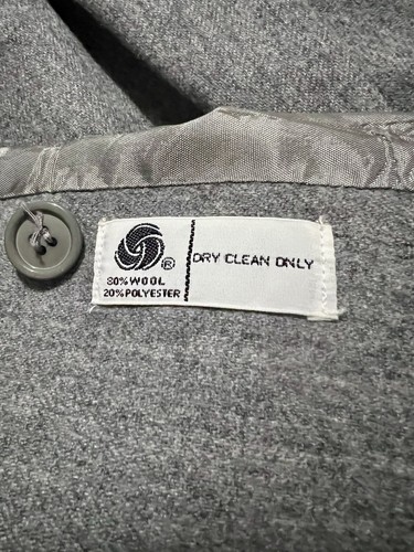 JH Collectibles Vintage Two-Piece Gray Wool Skirt Suit - Picture 9 of 10