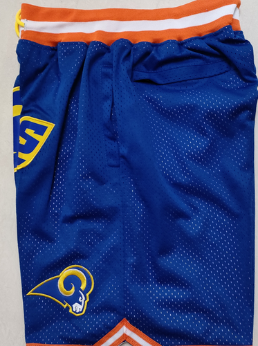 Hop stitched Pants basketball football shorts Size:S-3XL For Los Angeles Rams - Picture 2 of 6