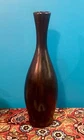 MCM ROYAL HAEGER Pottery VASE Matte Finish  CHARCOAL Vtg 15"