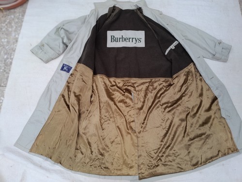 Vintage Burberry Trench Coat Mens XXXL UK 50 Putty Wool Lining Made in England - 第 16/24 張圖片