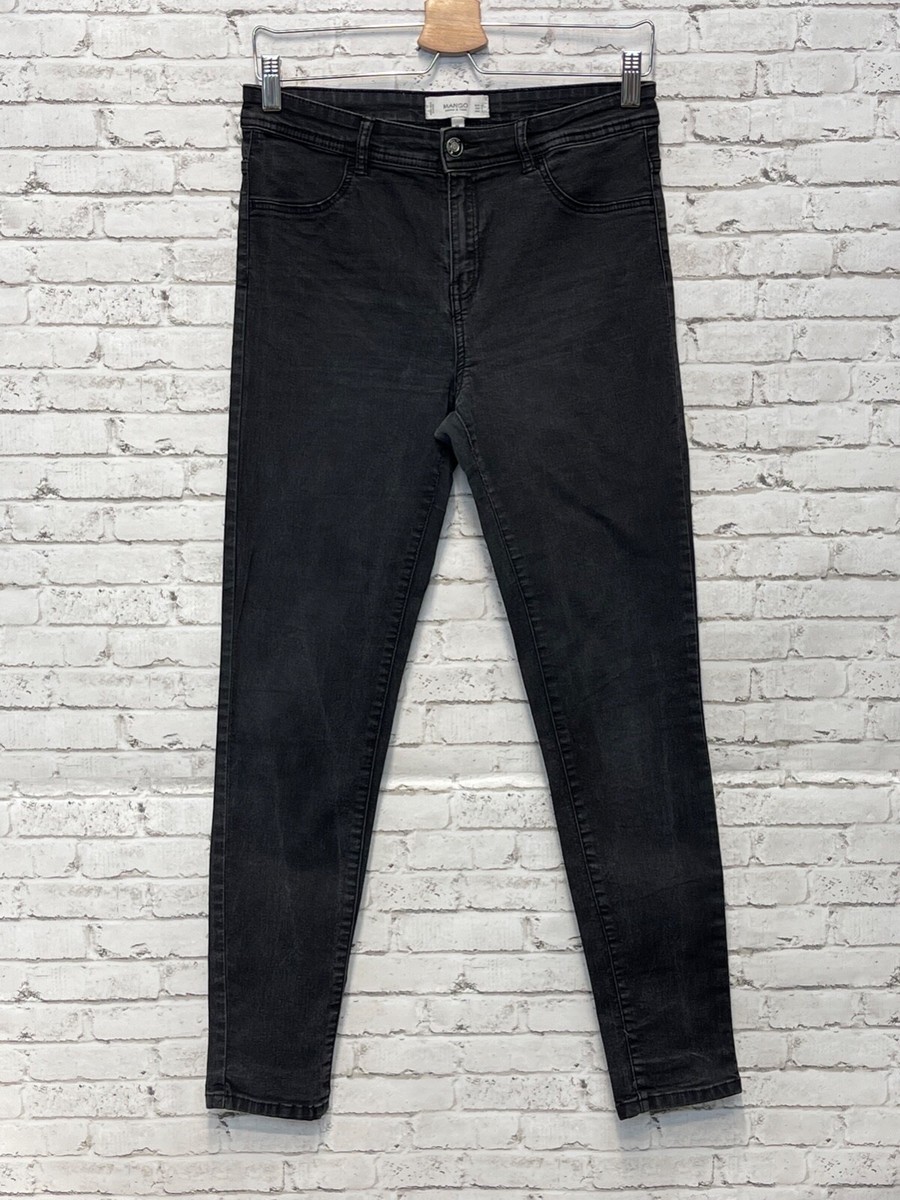 MANGO Denim and Tees Jane Black Denim Jeans Women s Size 8 Waist
