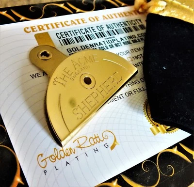 Acme 575 Sheep Dog Whistle Shepherd Farmer Training Call 24ct Gold Plated