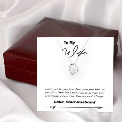 Forever and Always, Forever Love Luxury Necklace, Gift for Wife from Husband