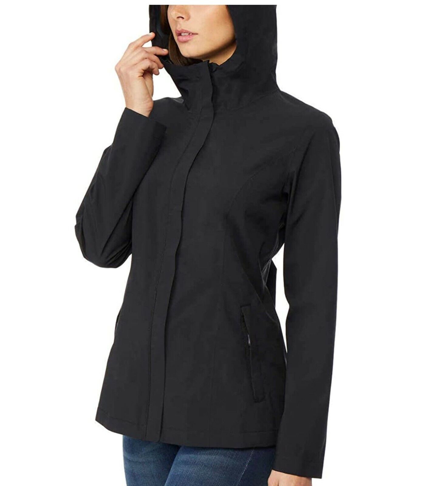 Pre-owned 32 Degrees Women's Rain Jacket Coat Weatherproof In Black ...