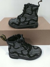 Dr Martens Air Wair Toddler Boots Black/Gray Size 10...