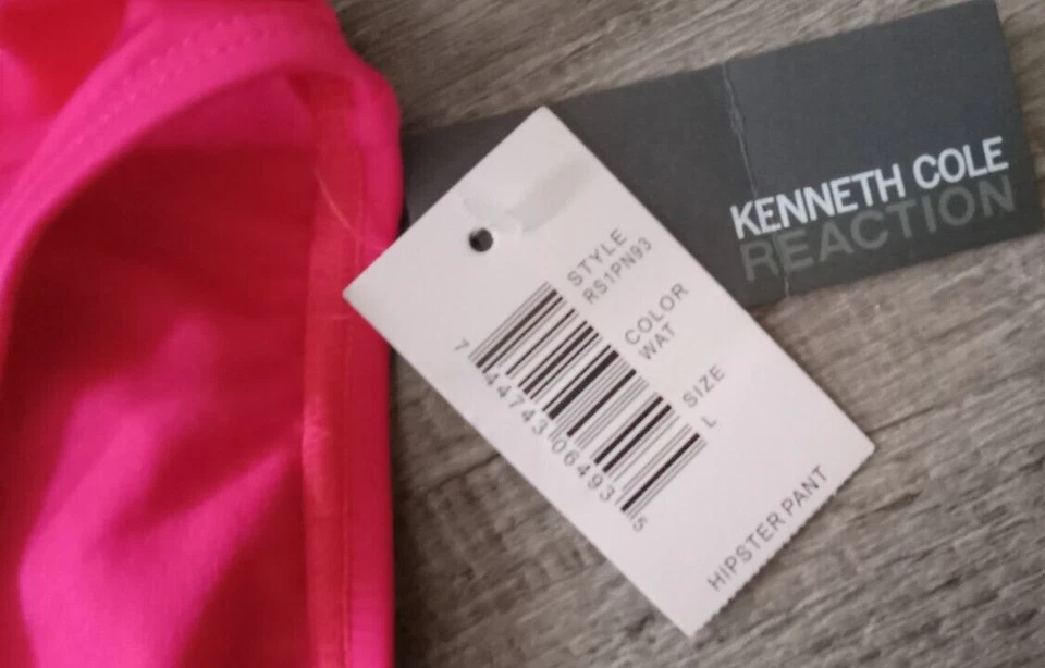NUEVO CON ETIQUETAS Kenneth Cole Rosa 2 Piezas Sandía Tankini Traje de Baño Grande Halter en Niveles Foto 3 de 4