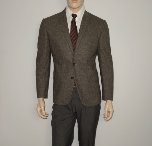 NEW John Varvatos Two Button Peak Lapel Blazer in Brown Size 40R - Picture 1 of 11