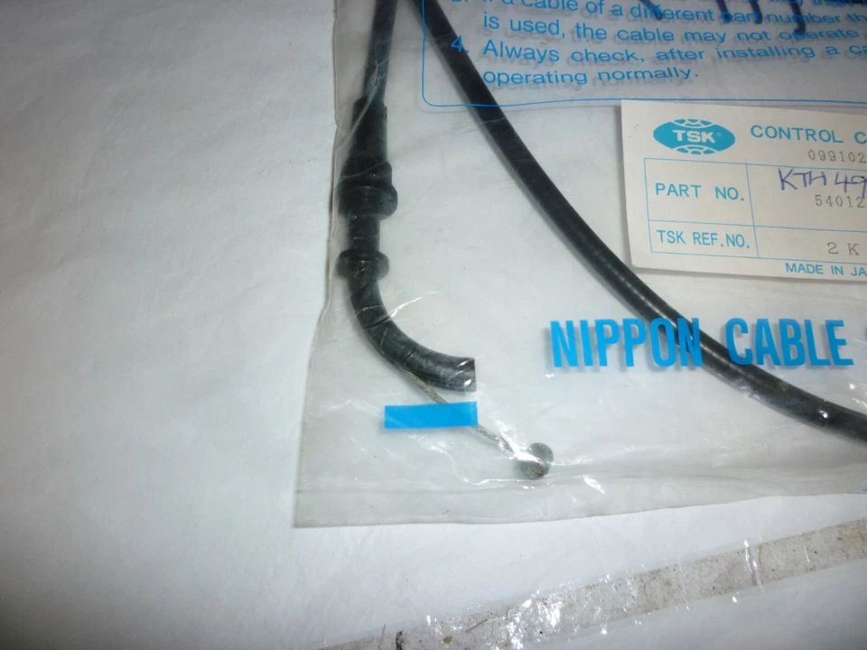 CABLE ACELERADOR DE APERTURA/TIRÓN KAWASAKI A, KZ750 GPZ750 Z750 Z650, 54012-1117 Foto 3 de 3