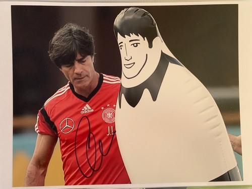 Joachim Jogi Löw Autogramm signiertes Großfoto signed photo World Cup WM 2014  1 - Bild 1 von 2