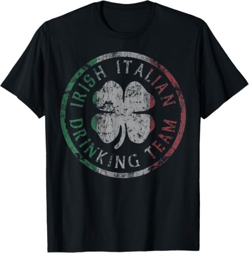 Vintage Irish Italian Drinking Team St Patrick's Day Groups T-Shirt Hoodie