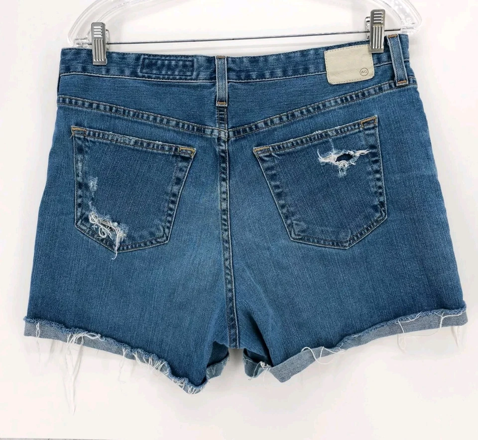 Bermuda AG Adriano Goldschmied The Alex Vintage Boyfriend algemada 30R - Imagem 2 de 4