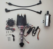 Small Cap Cadillac 390 365 331 1955-1962 Black Hei Distributor Chrome 45k Coil