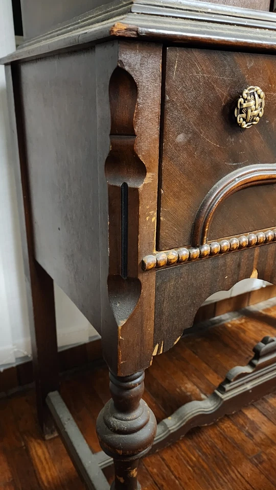 Antiguo gabinete de curiosidades de China Duchas Furn.Co.1868 medallón cabaña madera vidrio original Foto 3 de 4