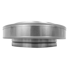 Aluminum 12 in. Round Vent Pipe Cap in Mill Finish Rooftop Venting Ventilation