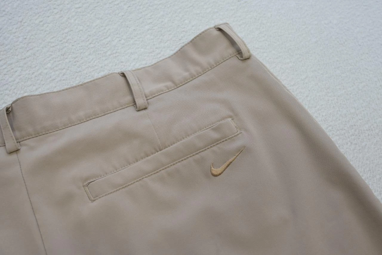 Nike Pantaloni Golf Elasticizzati Dri Fit Performance Beige Flat Atletici Uomo Tg 34 x 32