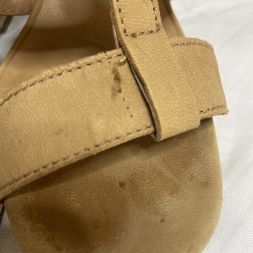 Lucky brand wedge sandals tan suede size 7 - Picture 6 of 8