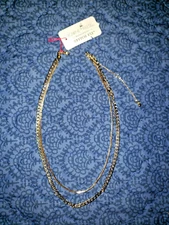 new stitch fix towne and reese double layer chain necklace